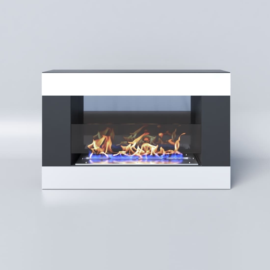 Биокамин "Русский огонь" Модерн 650N настенный с декоративным стеклом (стемалитом) по цене 30 250 руб.