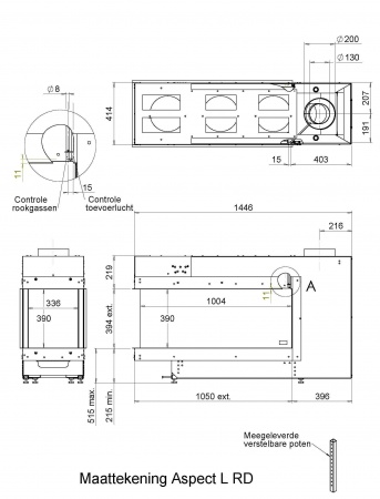 Газовый камин Faber Aspect RD L