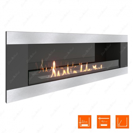 Биокамин SteelHeat LONG-H 1200 стекло + стемалит Биокамин SteelHeat LONG-H 1200 стекло + стемалит по цене 60 200 руб.