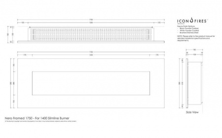 Настенный биокамин Nero 1750B по цене 433 300 руб.