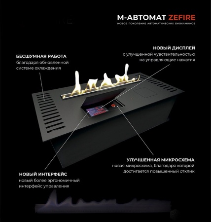 Автоматический биокамин ZeFire M 700 латунный с ДУ Автоматический биокамин ZeFire M 700 латунный с ДУ по цене 309 000 руб.