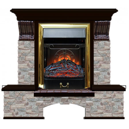 Бостон К Грот цветной (венге)+Majestic Brass