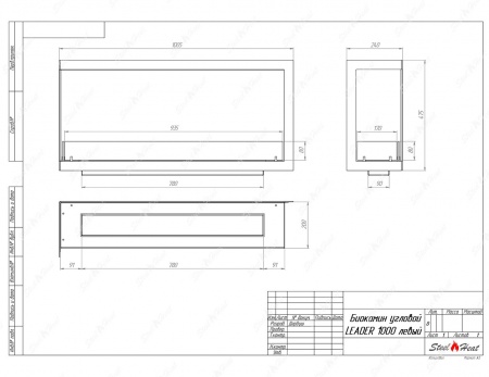 Биокамин угловой SteelHeat Leader 1000 левый стекло + стемалит Биокамин угловой SteelHeat Leader 1000 левый стекло + стемалит по цене 48 939 руб.