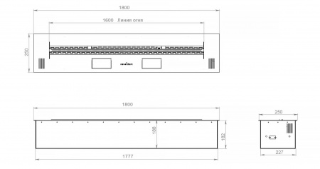 Автоматический биокамин 1800 Standart Автоматический биокамин 1800 Standart по цене 342 705 руб.