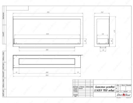Биокамин угловой SteelHeat Leader 1100 левый стекло + стемалит Биокамин угловой SteelHeat Leader 1100 левый стекло + стемалит по цене 53 038 руб.