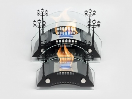 Настольный биокамин Lux Fire "Пушкинский мост" M Чёрный по цене 19 602 руб.