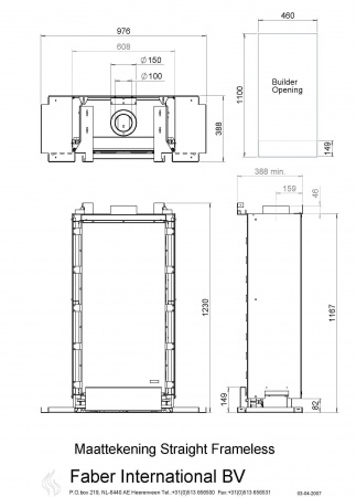 Газовый камин Faber Straight Frameless Газовый камин Faber Straight Frameless