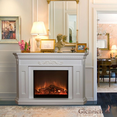 Электрокамин «Каролина Delux» белый Электрокамин «Каролина Delux» белый